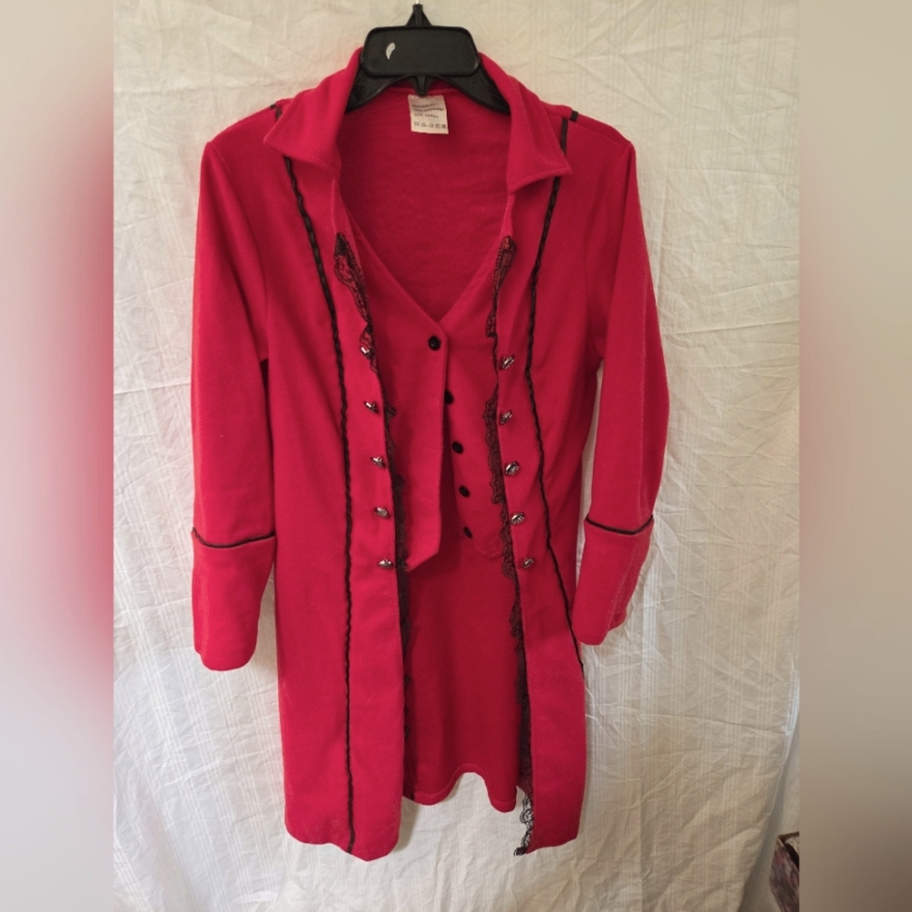 Red Button-Up Coat